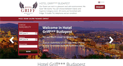 Desktop Screenshot of griffhotel.hu