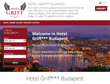 Tablet Screenshot of griffhotel.hu